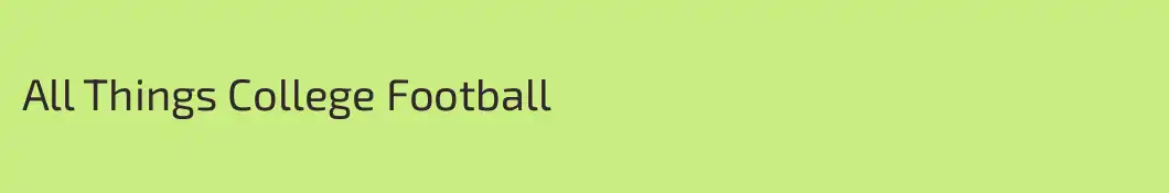 All Things College Football
